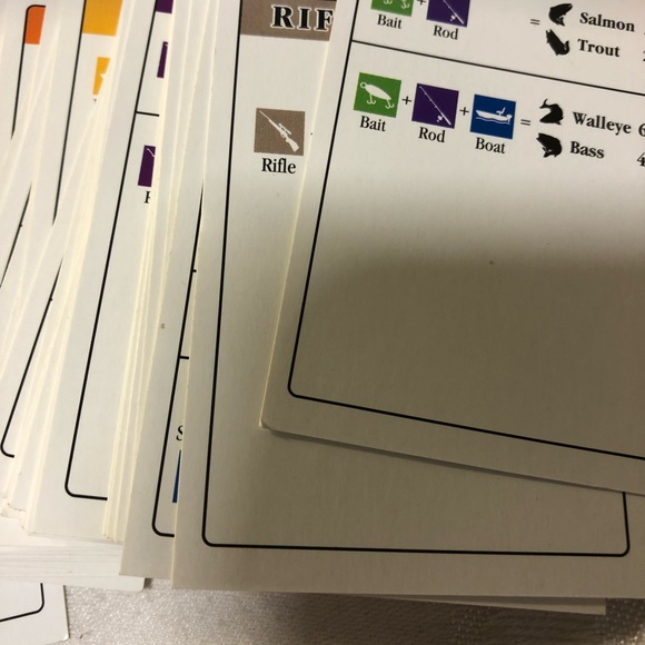 Woods and Water Hunting & Fishing Adventure Board Game 1995 Northern Home Rock - Picture 5 of 13